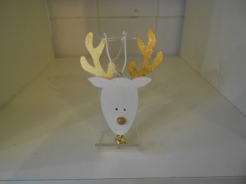 Wooden Reindeer Tree Decoration