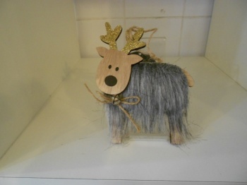 Wooden Reindeer Tree Decoration