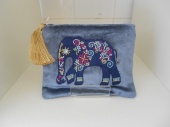 Velvet Elephant Purse